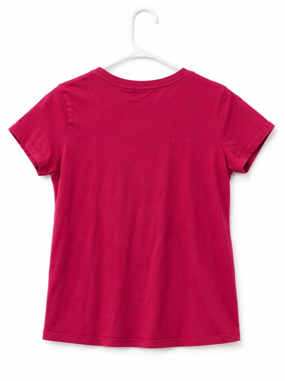 Old Navy Raspberry Short-Sleeve Tee with White Butterfly